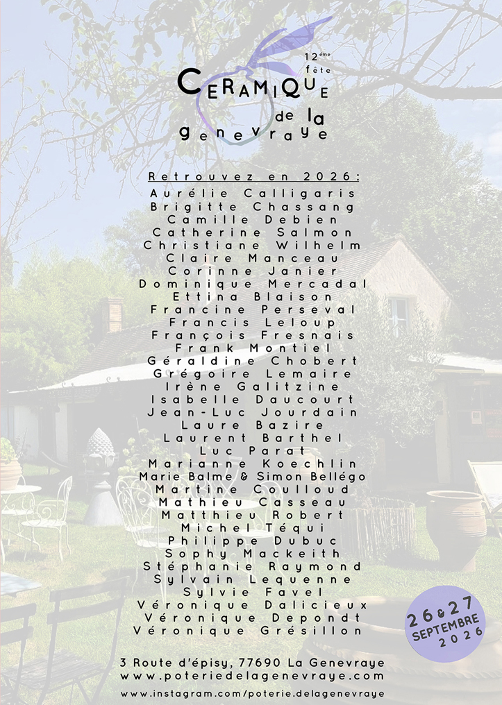 Verso du flyer Fête Céramique 2024